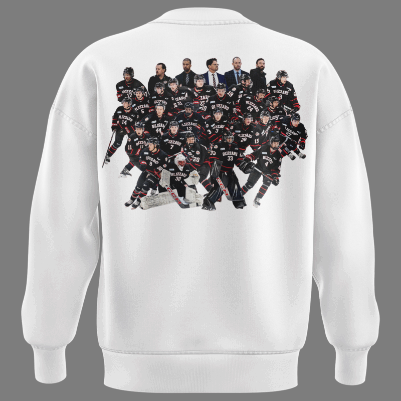 Special Edition Northern Manitoba Blizzard Sweatshirt Turnbull Cup Champions! - Image 3