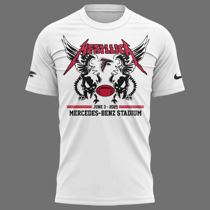 Limited Edition M72 World Tour x Atlanta Falcons White Tshirt 2025 - Image 2
