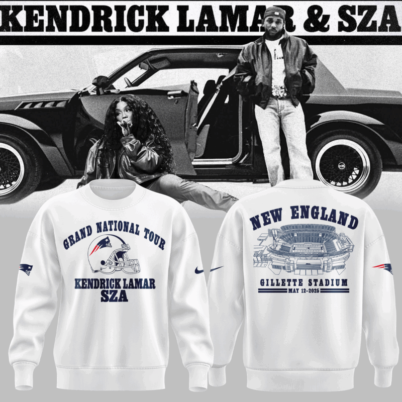 Limited Edition Grand National Tour x New England Patriots White Sweat 2025