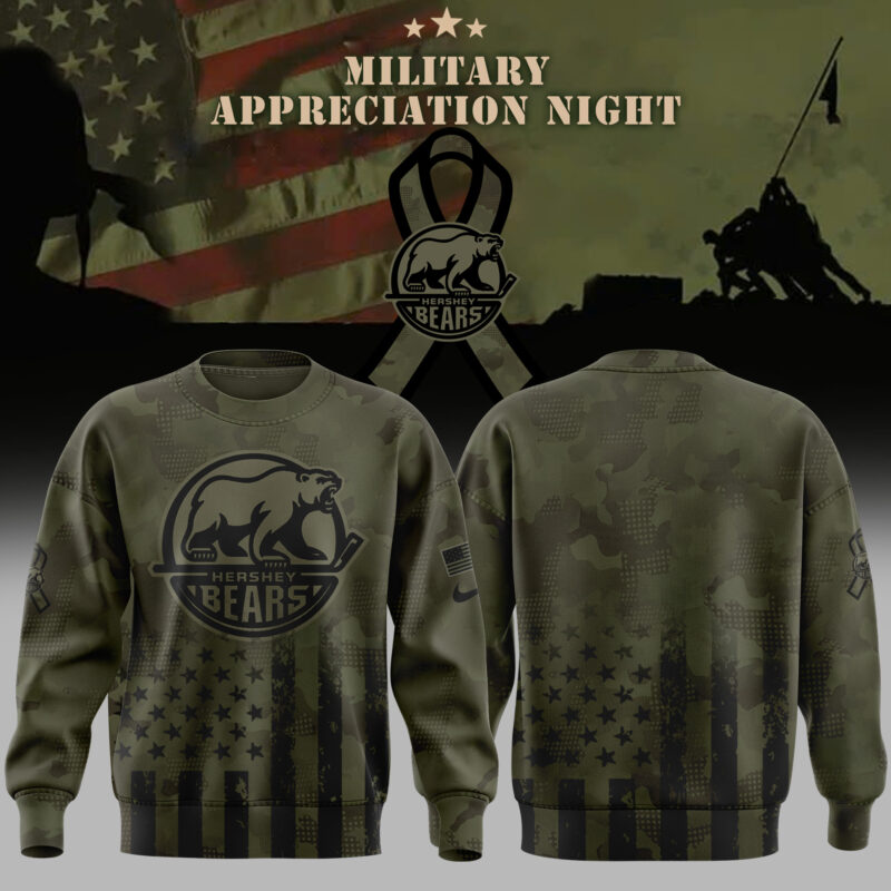 Limited Edition Hershey Bears x Military Appreciation Night Sweat 2025