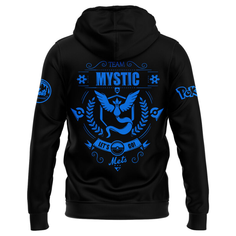 Limited Edition New York Mets x Pokemon Team Mystic Hoodie 2025 - Image 3