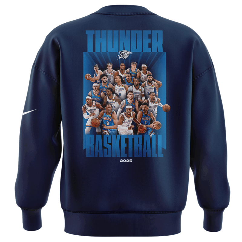 OKC THUNDER 2025 WESTERN CONFERENCE FINALS CHAMPIONS SWEATSHIRT - Image 3