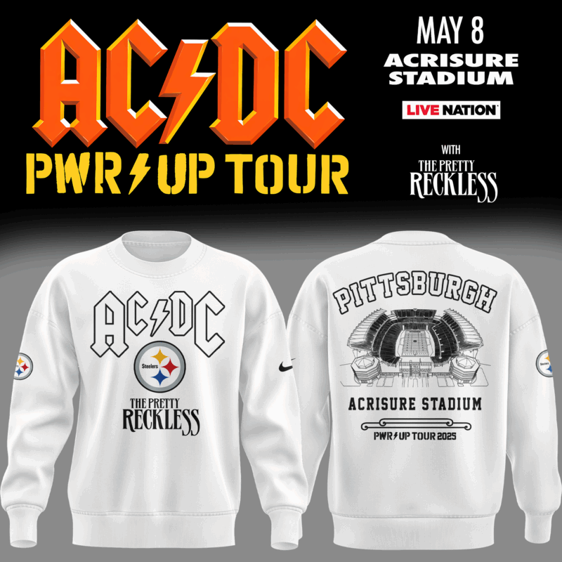 Limited Edition AC/DC x Pittsburgh Steelers Sweat 2025