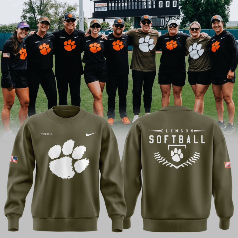 Limited Edition Clemson Softball Military Appreciation Sweat
