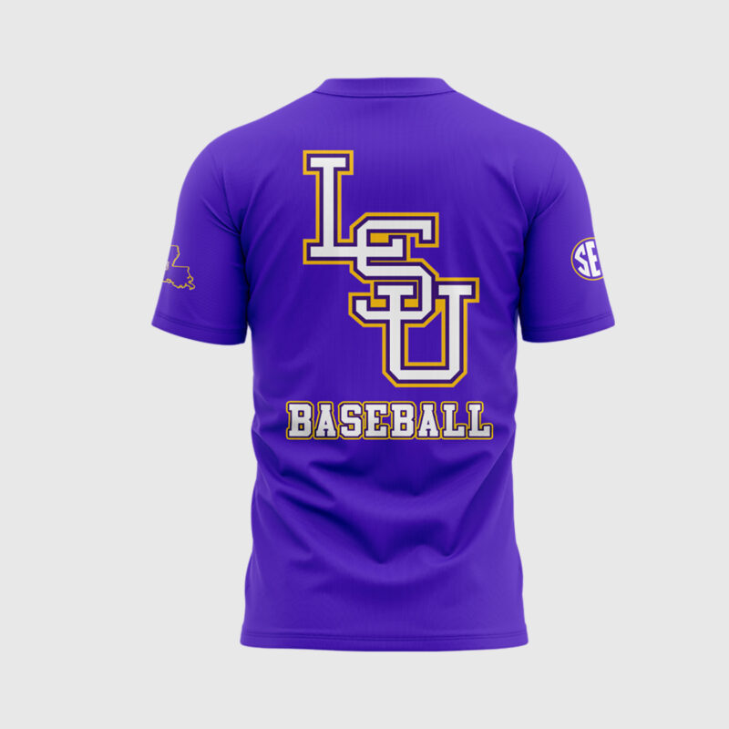 LSU Baseball JESUS WON  Limited Edition 2025 T SHIRT - Image 3