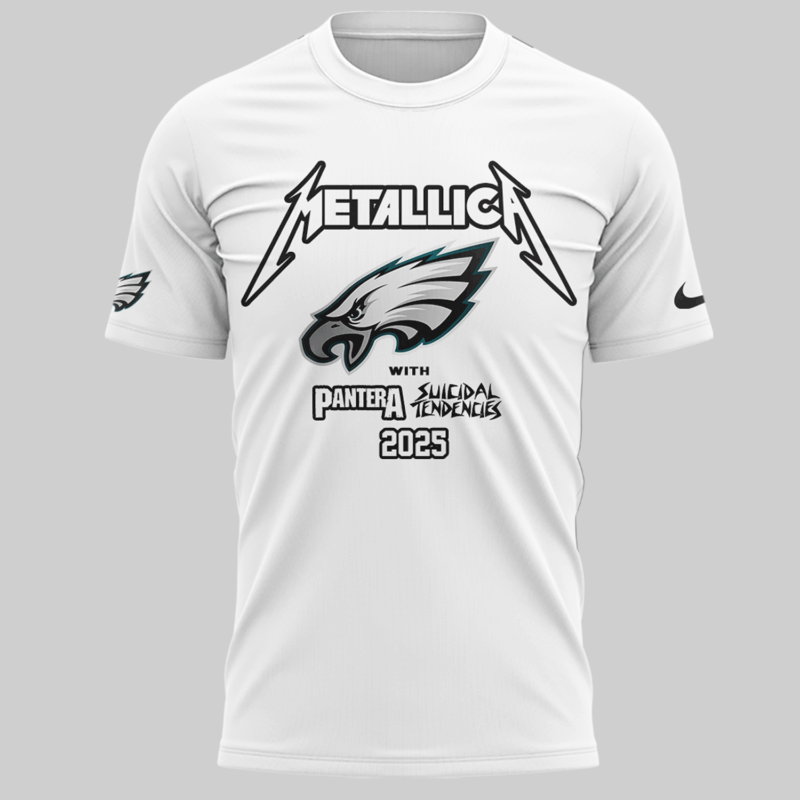 Limited Edition M72 World Tour x Pantera and Suicidal Tendencies White Tshirt 2025 - Image 2