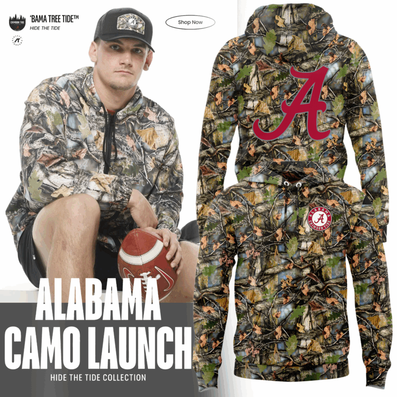 Alabama Crimson Tide Camo Limited Edition 2025  Hoodie