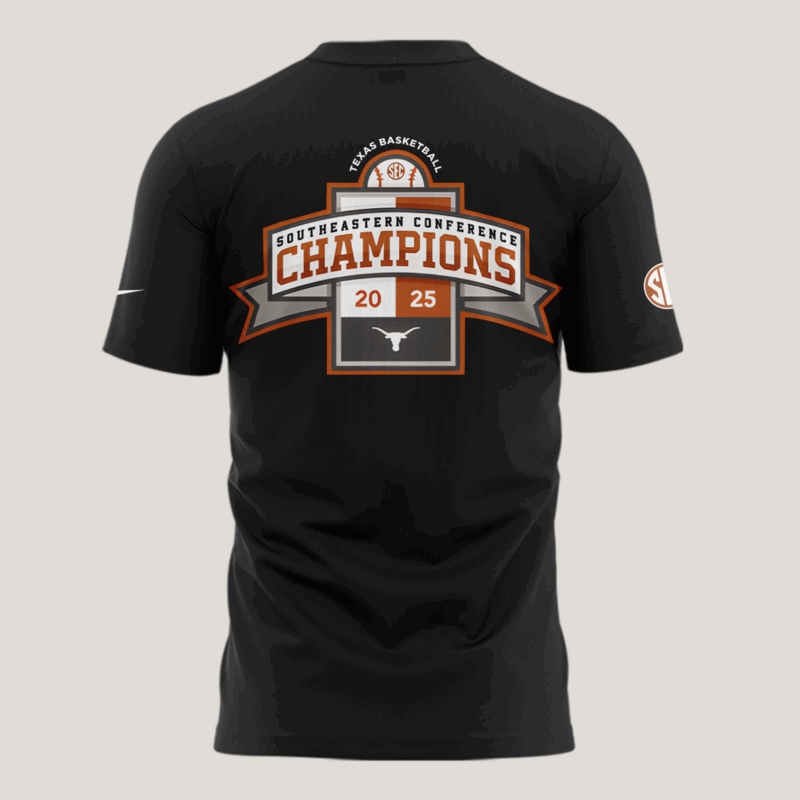 Texas Baseball SEC CHAMPIONS 2025  limited edition  T SHIRT - Image 3