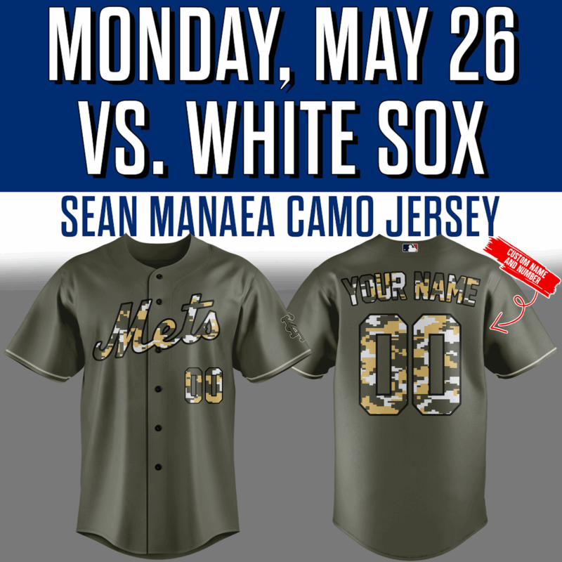 Special New New York Mets Camo Jersey 2025 Custom