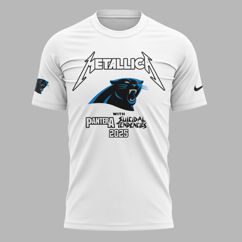 Limited Edition M72 World Tour x Carolina Panthers Tshirt 2025 - Image 2