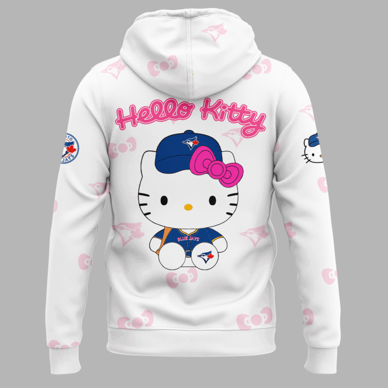 Toronto Blue Jays x Hello Kitty Special Edition 2025 Hoodie - Image 3