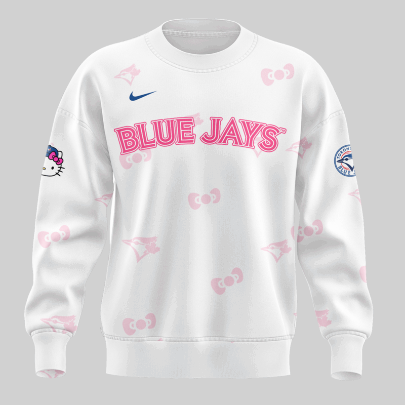 Toronto Blue Jays x Hello Kitty Special Edition 2025 SWEATSHIRT - Image 2