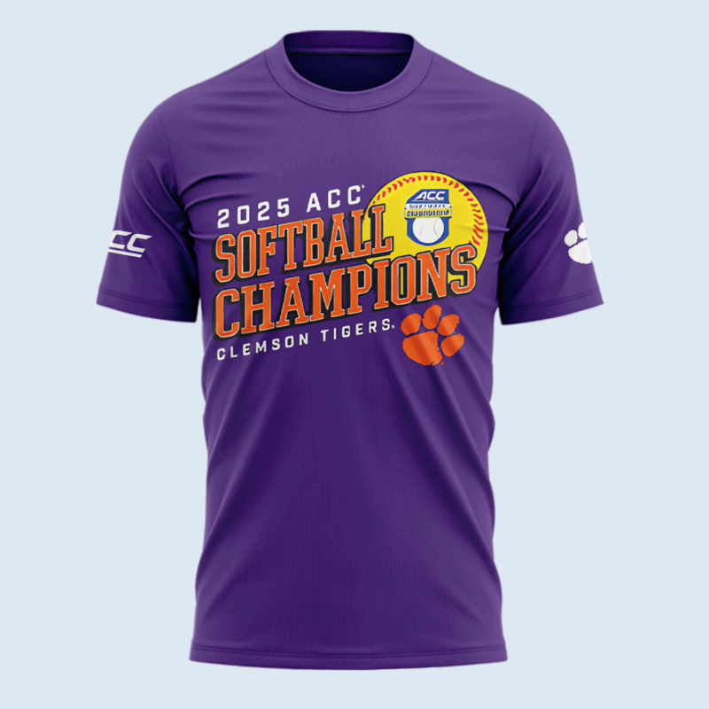 Limited Edition Clemson Softball ACC Champions XXhirt 2025 - Image 2