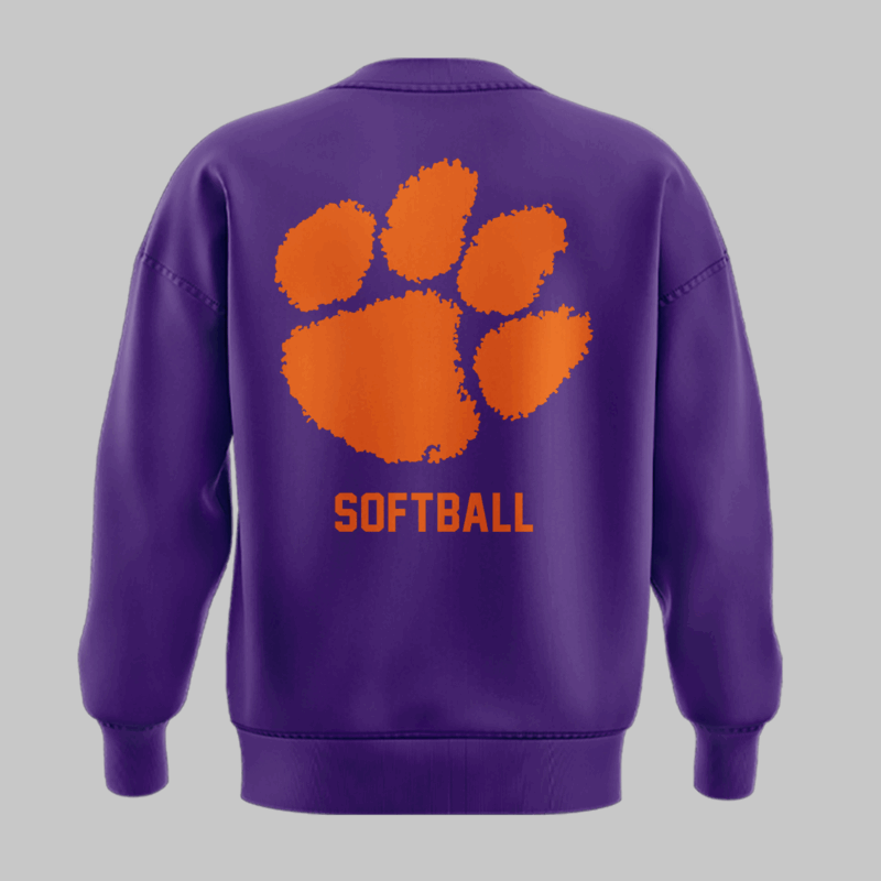 Limited Edition Clemson Softball ” Why Not US” Purple Sweat 2025 - Image 3