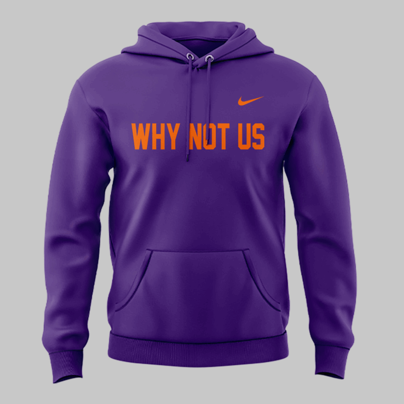 Limited Edition Clemson Softball ” Why Not US” Purple Hoodie 2025 - Image 2