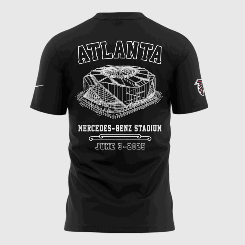 Limited Edition M72 World Tour x Atlanta Falcons Tshirt 2025 - Image 3