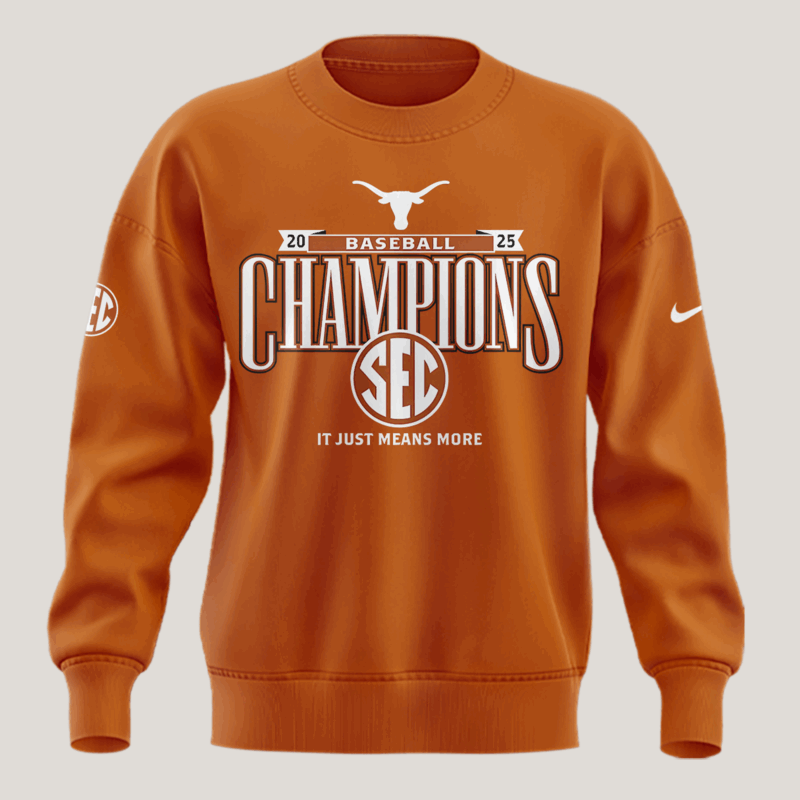 Texas Baseball SEC CHAMPIONS 2025  limited edition  SWEATSHIRT - Image 2