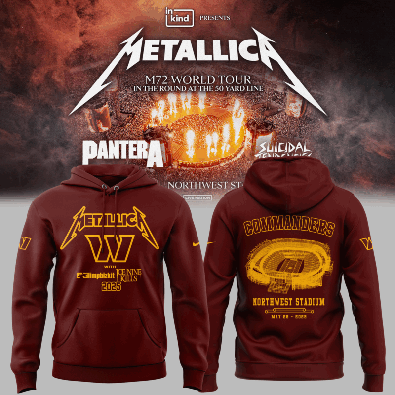 Limited Edition M72 World Tour x Washington Commanders Hoodie 2025