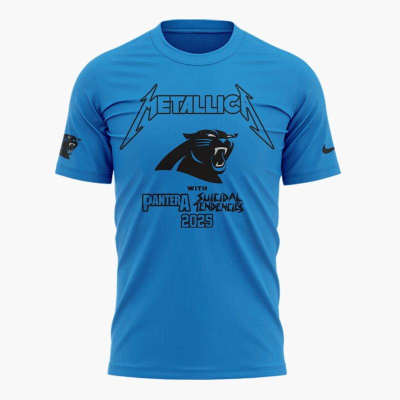 Limited Edition M72 World Tour x Carolina Panthers Tshirt 2025 - Image 2