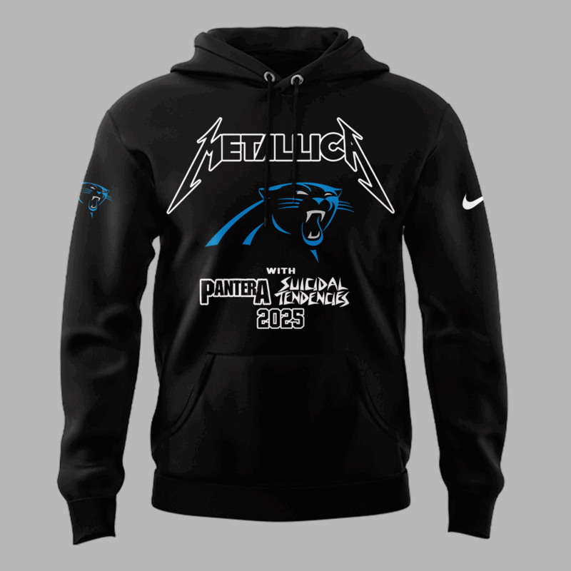 Limited Edition M72 World Tour x Carolina Panthers Black Hoodie 2025 - Image 2
