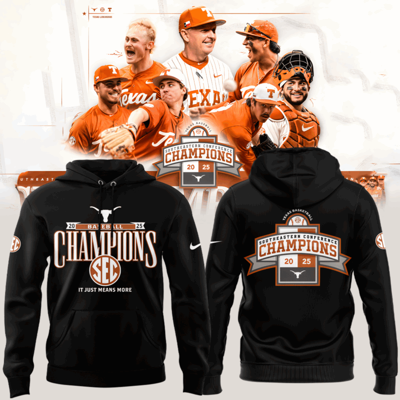Texas Baseball SEC CHAMPIONS 2025  limited edition  Hoodie