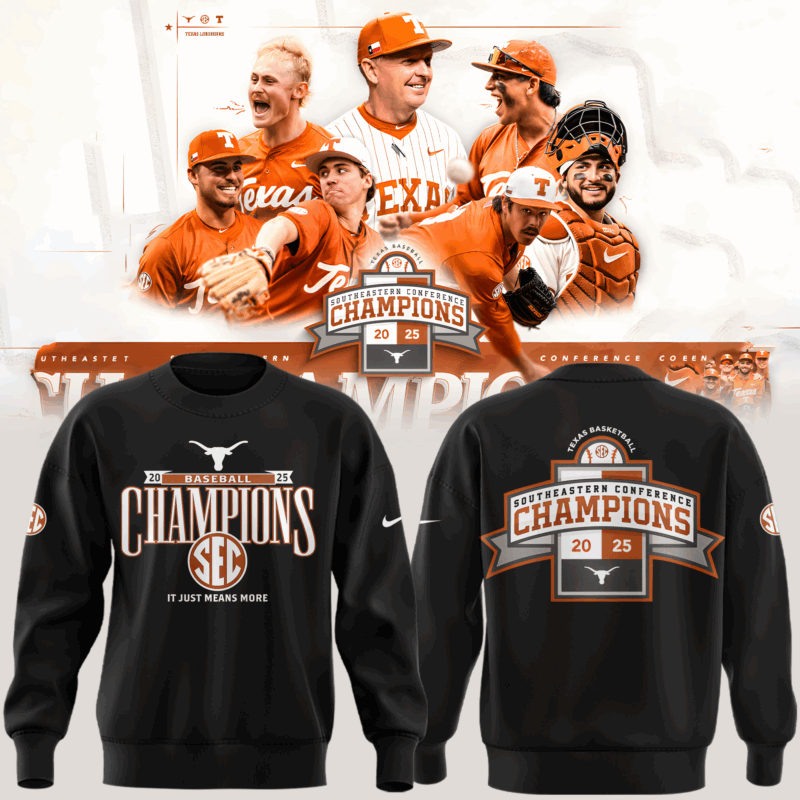 Texas Baseball SEC CHAMPIONS 2025  limited edition  SWEATSHIRT