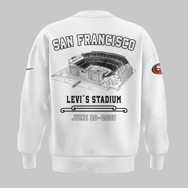 Limited Edition M72 World Tour x San Francisco 49ers White Sweat 2025 - Image 3