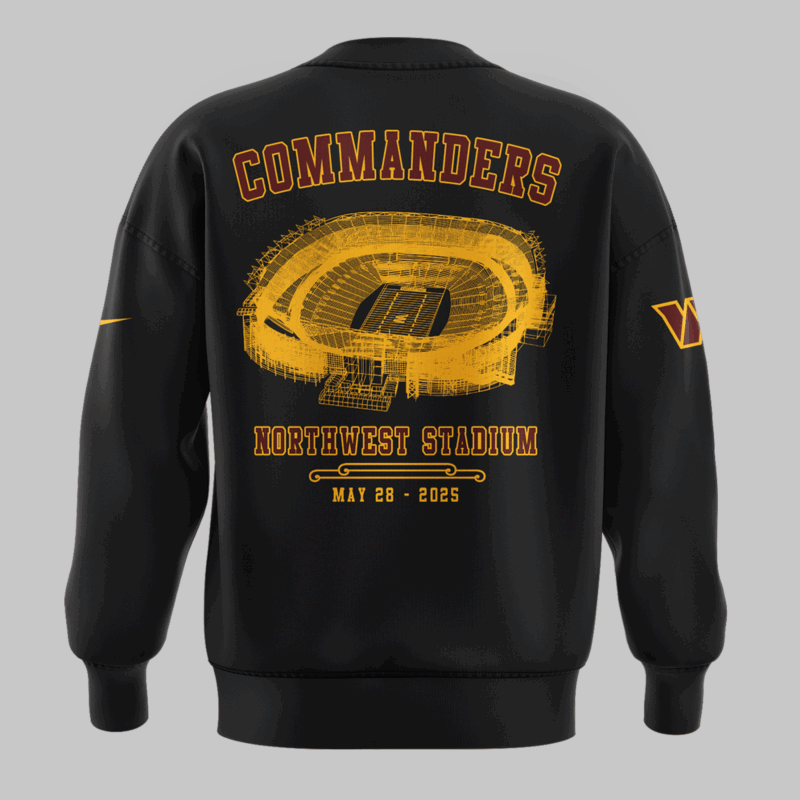Limited Edition M72 World Tour x Washington Commanders Black Sweat 2025 - Image 3