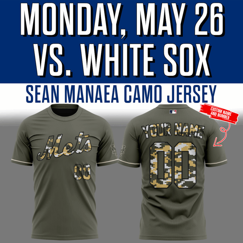 Special New New York Mets Camo Tshirt 2025 Custom