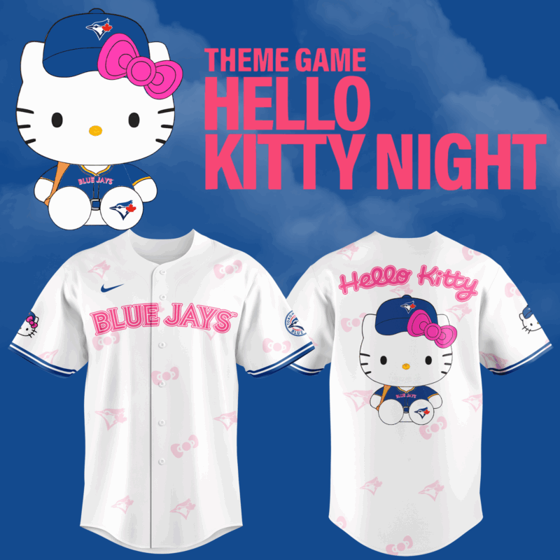 Toronto Blue Jays x Hello Kitty Special Edition 2025 BASEBALL JERSEY