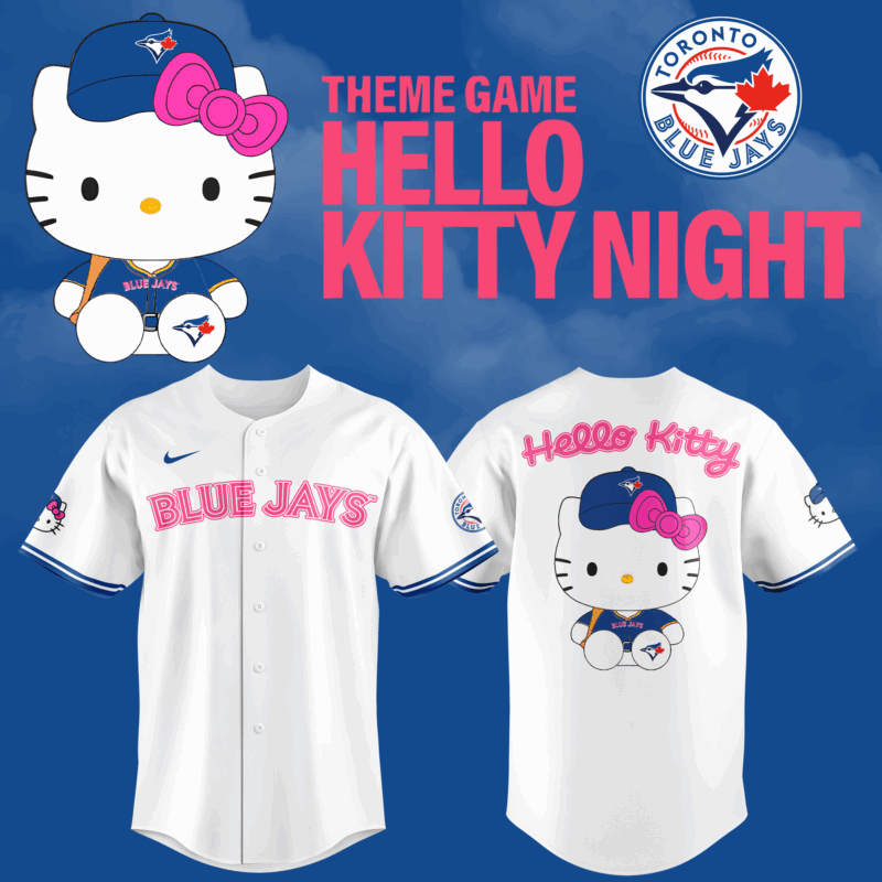 Toronto Blue Jays x Hello Kitty Special Edition 2025 BASEBALL JERSEY
