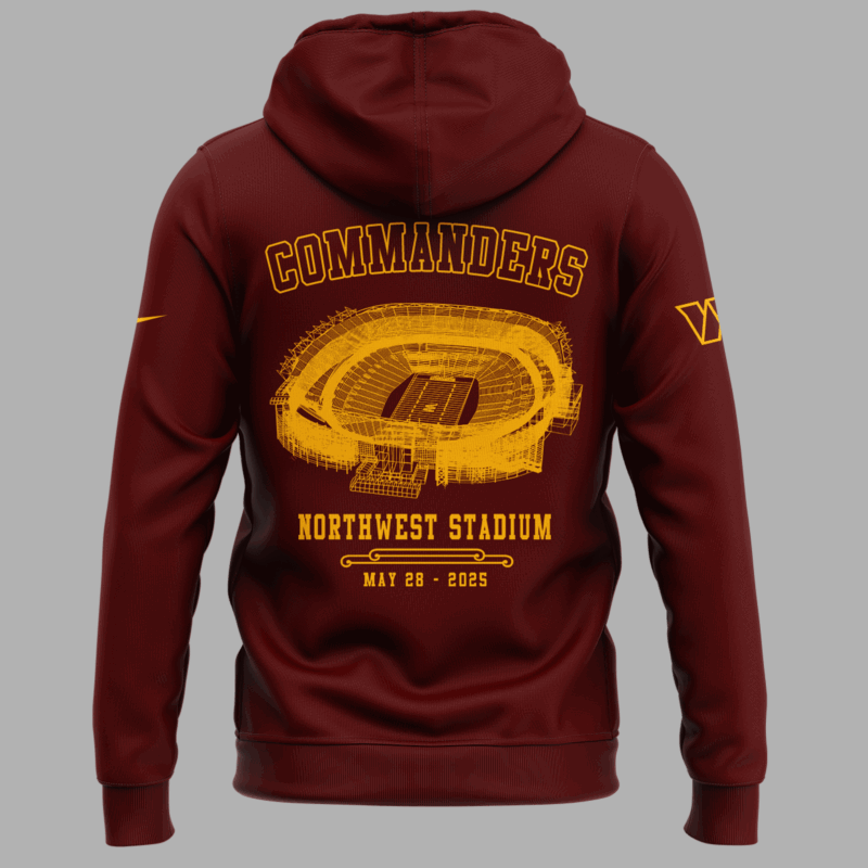 Limited Edition M72 World Tour x Washington Commanders Hoodie 2025 - Image 3