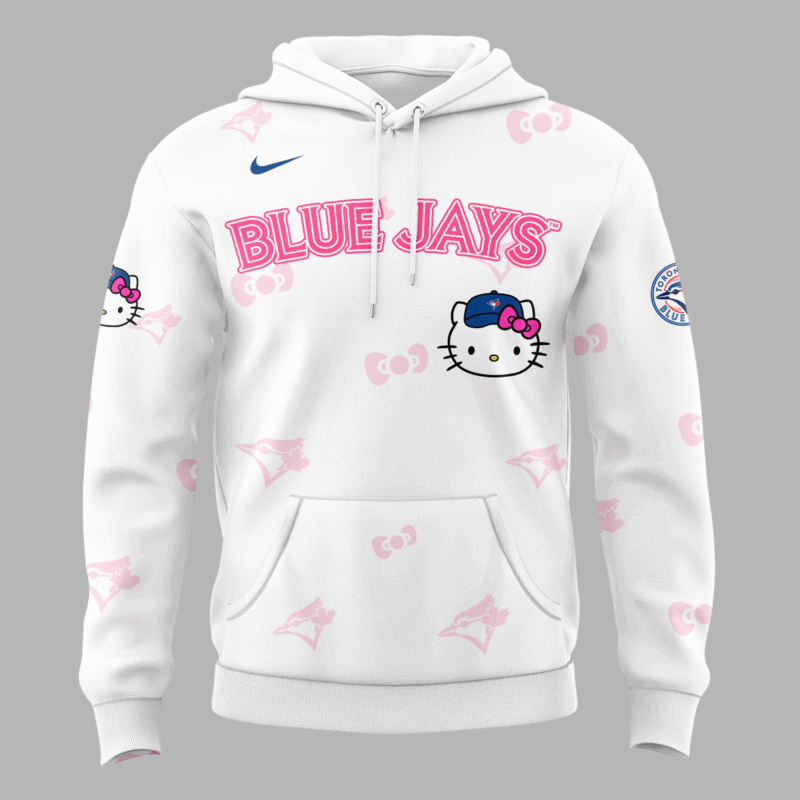 Toronto Blue Jays x Hello Kitty Special Edition 2025 Hoodie - Image 2