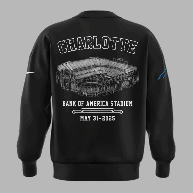 Limited Edition M72 World Tour x Carolina Panthers Black Sweat 2025 - Image 3