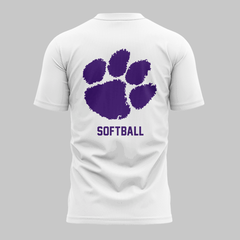 Limited Edition Clemson Softball " Why Not US" White Tshirt 2025 - Image 3