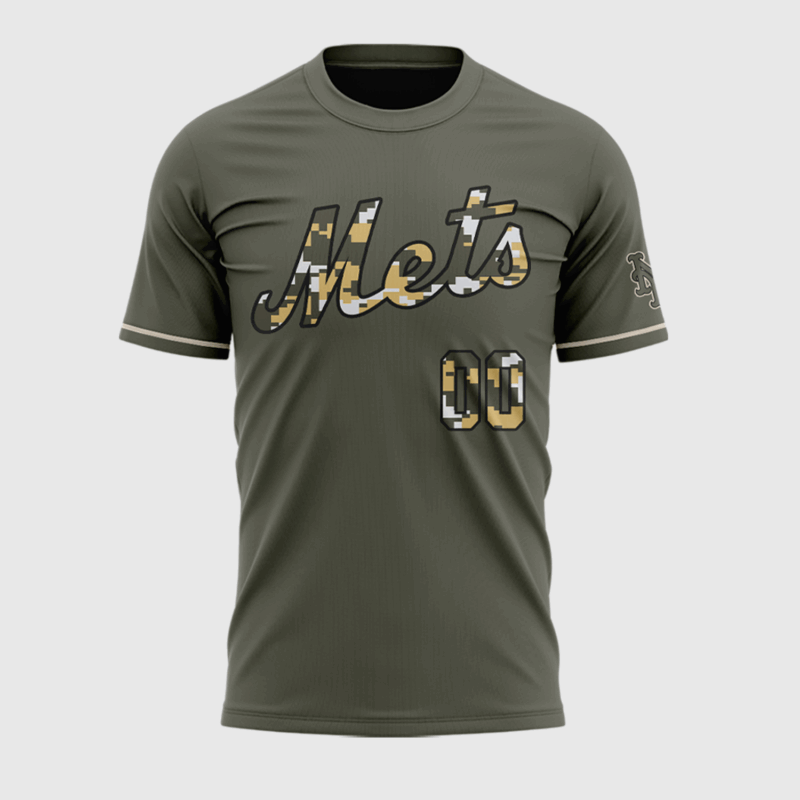 Special New New York Mets Camo Tshirt 2025 Custom - Image 2