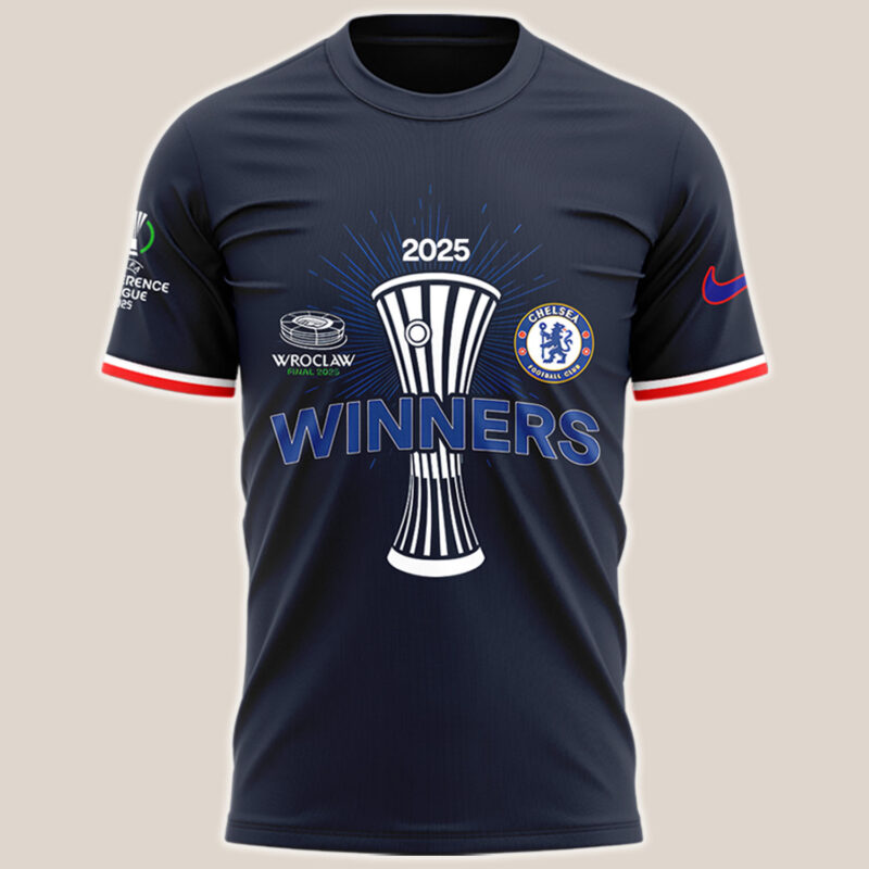 Chelsea UECL Winners Limited Edition 2025 T shirt MO - Image 2