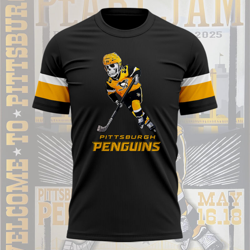 Limited Edition Pittsburgh Penguins Dark Matter Tour Tshirt 2025 - Image 2