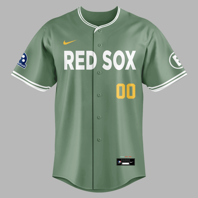 Boston Red Sox Nike 2025 City Connect Limited Jersey Custum  Number - Green - Image 2