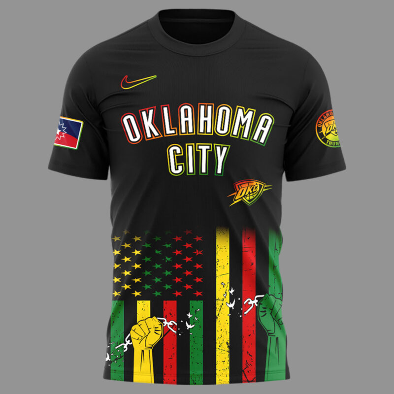 Limited Edition OKC Thunder June Nineteenth Tshirt 2025 - Image 2