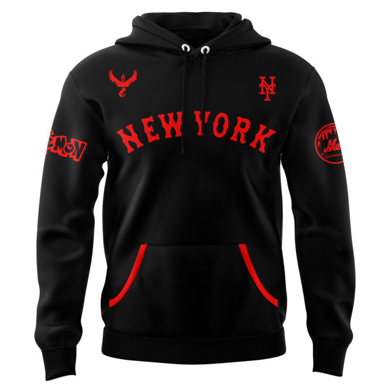 Limited Edition New York Mets x Pokemon Team Valor Hoodie 2025 - Image 2
