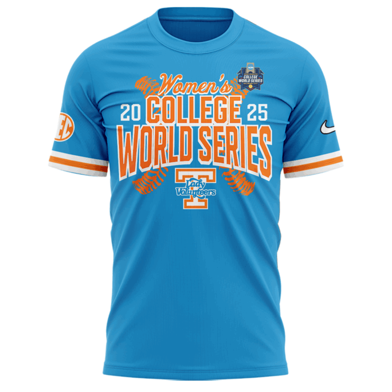 Tennessee Lady Vols 2025 NCAA Softball Women's College World Series    T shirt - Image 2