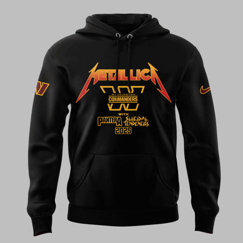 Limited Edition M72 World Tour With Pantera And Suicidal Tendencies x Washington Commanders Hoodie 2025 - Image 2