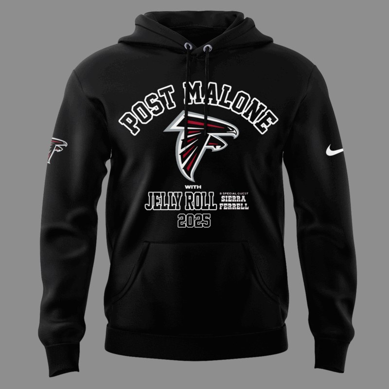 Limited Edition The Big Ass Stadium Tour x Atlanta Falcons Black Hoodie 2025 - Image 2