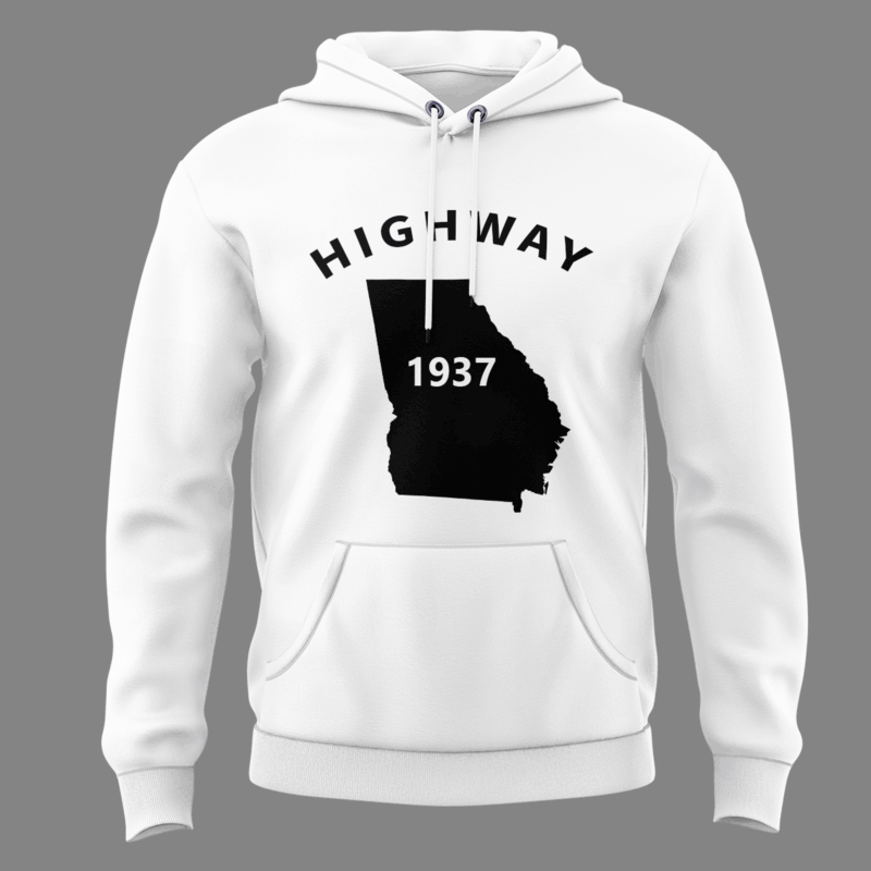 Limited Edition Tyrus "Highway 1937 Georgia" White Hoodie 2025 - Image 2