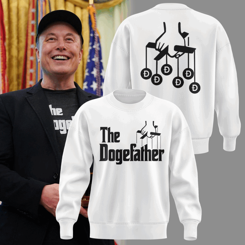 Special New Elon Musk The Dogefather Sweat 2025