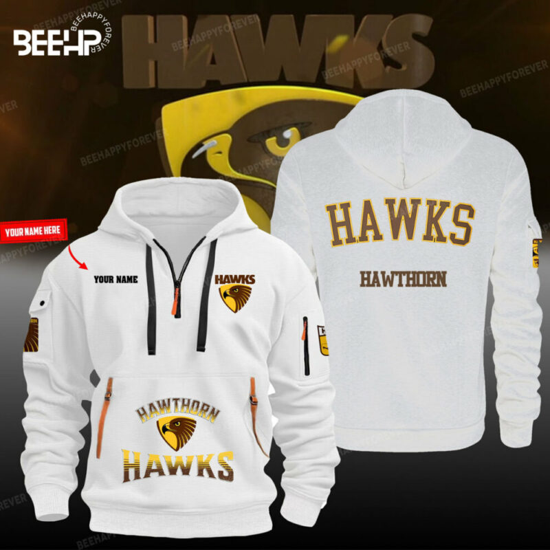 Hawthorn Hawks Quarter Zipper Hoodie - Image 5