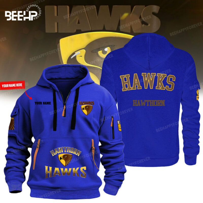 Hawthorn Hawks Quarter Zipper Hoodie - Image 3