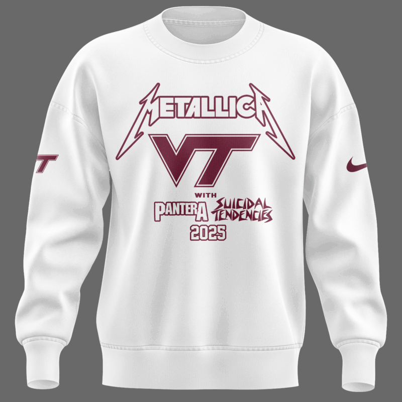 Limited Edition M72 World Tour x Virginia Tech Hokies White Sweat 2025 - Image 2