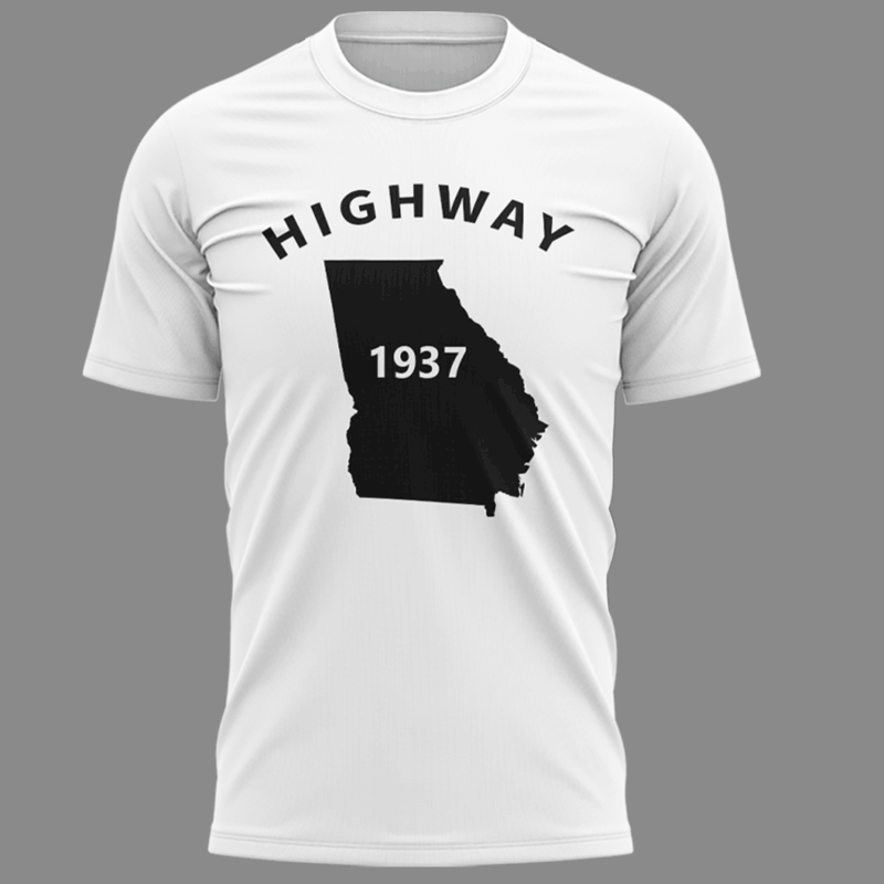 Limited Edition Tyrus "Highway 1937 Georgia" White Tshirt 2025 - Image 2
